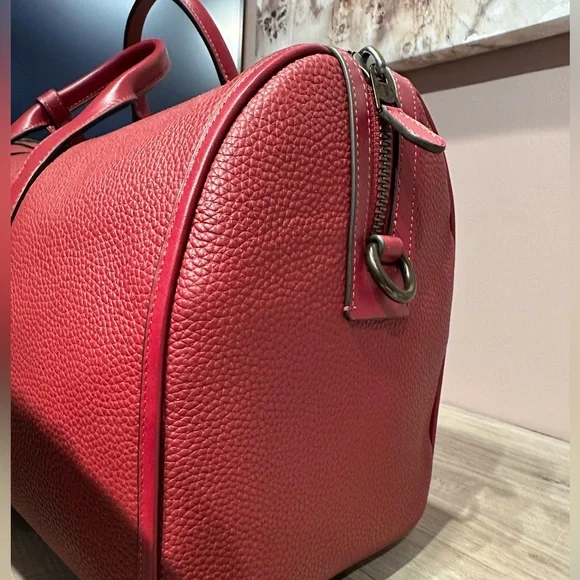 Coach Dark Ruby Gotham Duffle 45 New - Picture 3 of 6
